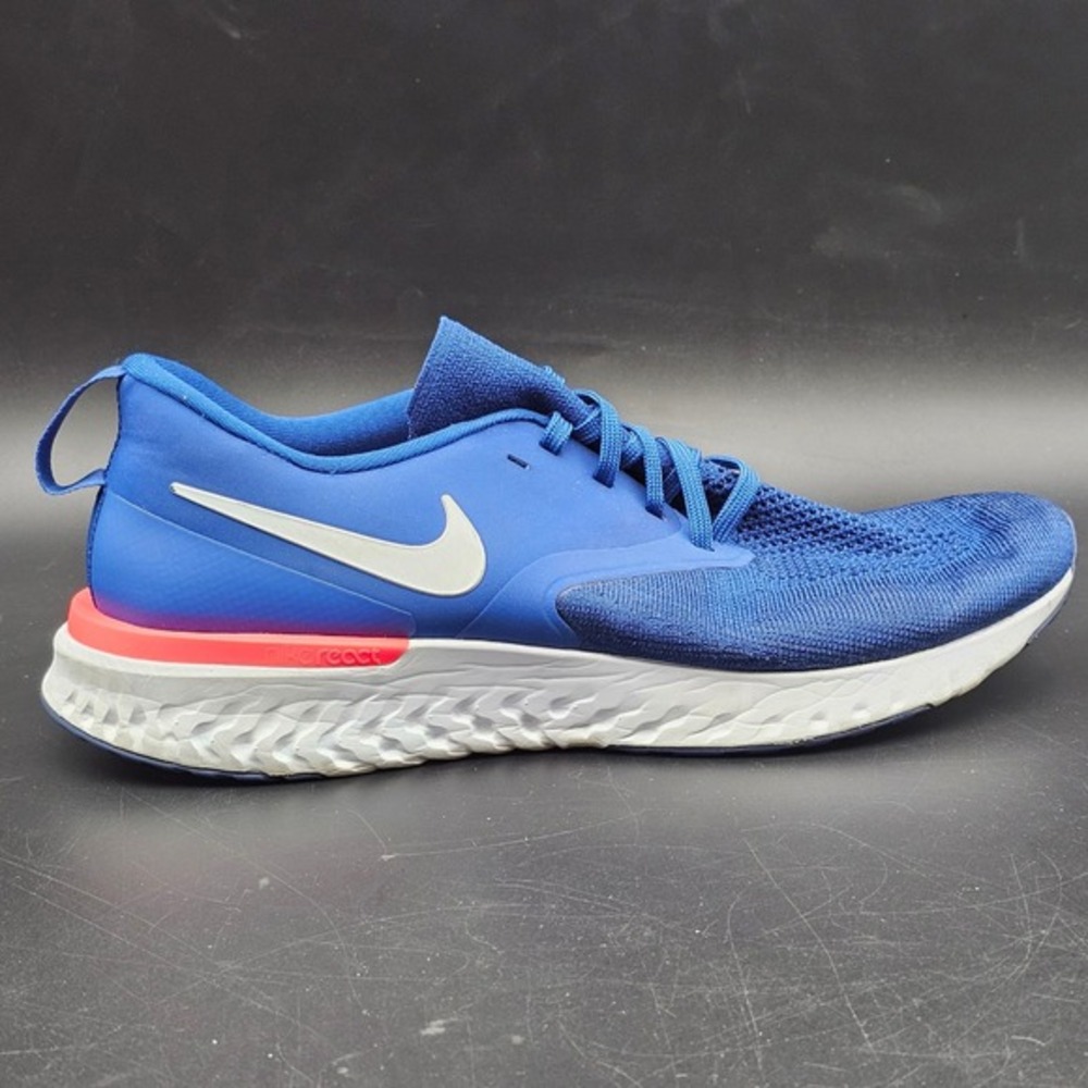 Nike Odyssey React Flyknit 2 Hyper‎ Royal Blue White AH1015-400 Mens Size 11